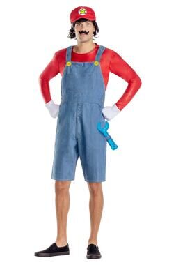 NEW Starline Gamer Boy Super Mario Men's Costume Size Small
